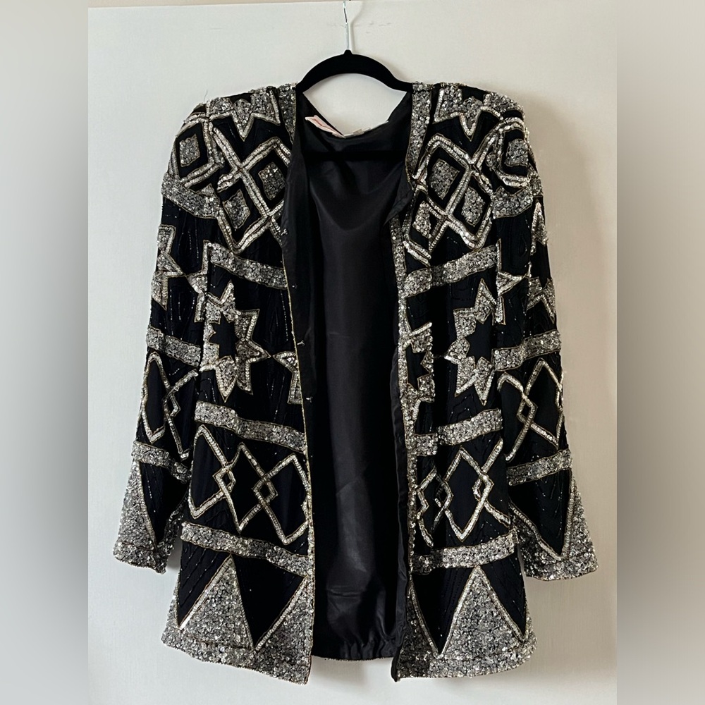 Vintage Sequin Beaded Blazer
